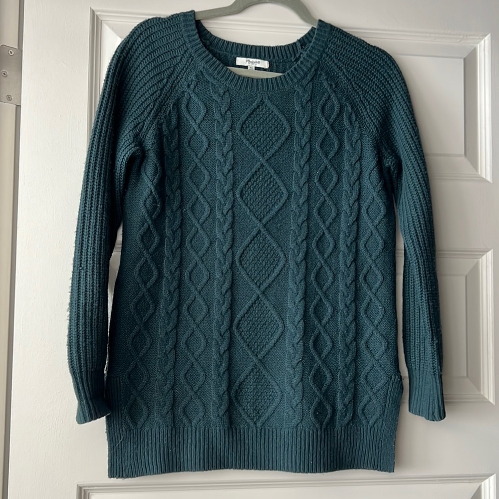 Madewell green sweater